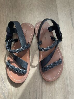 Soeur Gladiator Style Sandals Woven Leather